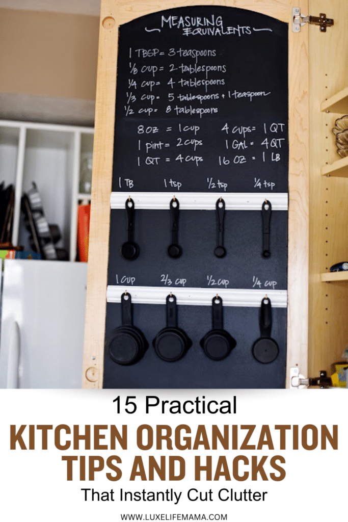 Kitchen Organization Tips and Hacks