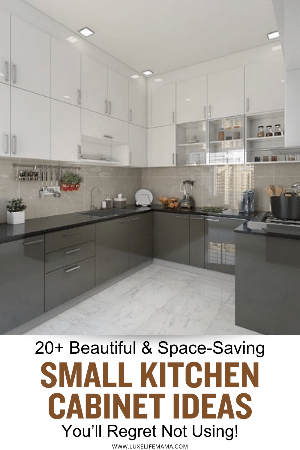 20+ Beautiful & Space-Saving Small Kitchen Cabinet Ideas You’ll Regret ...