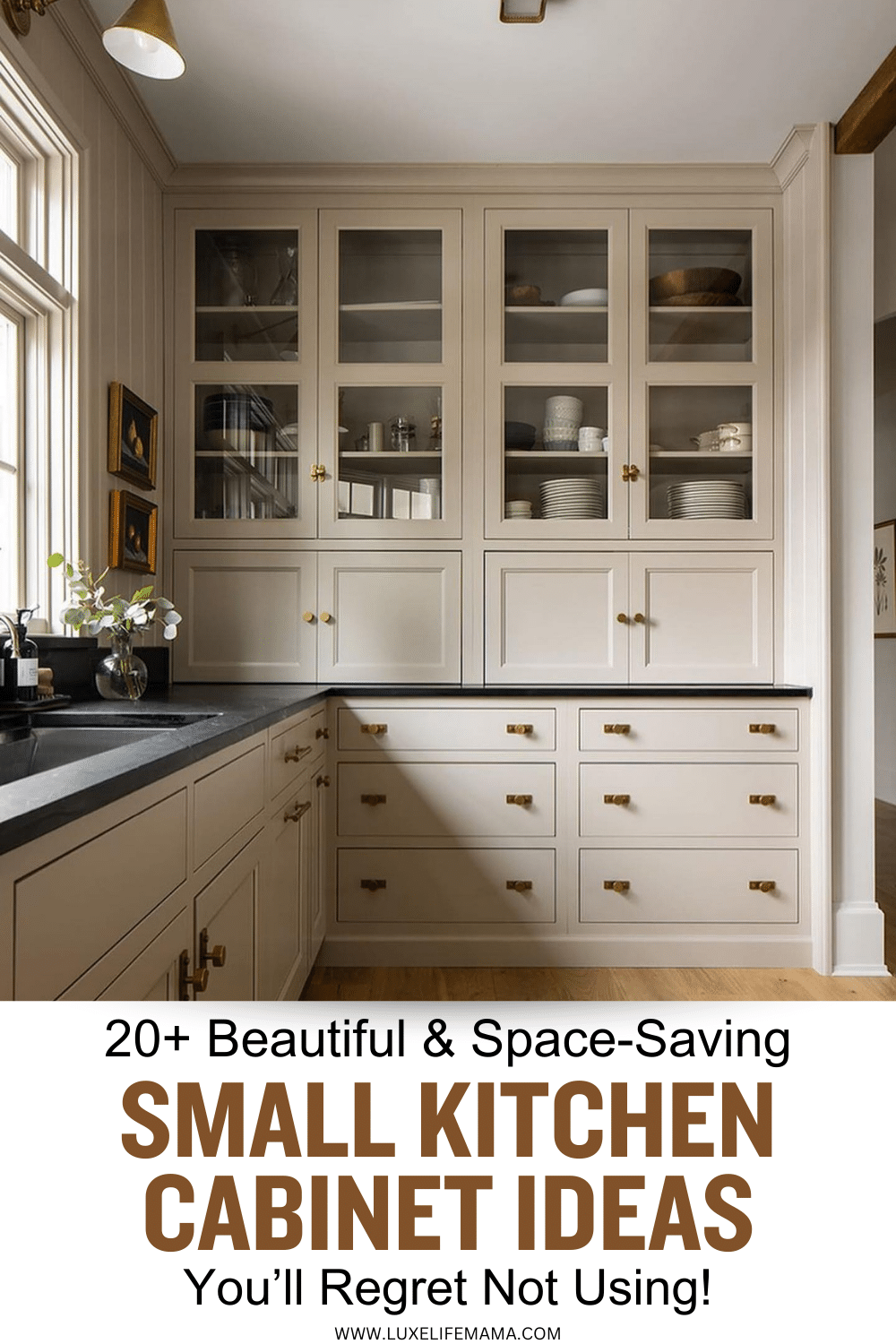 20+ Beautiful & Space-Saving Small Kitchen Cabinet Ideas You’ll Regret ...