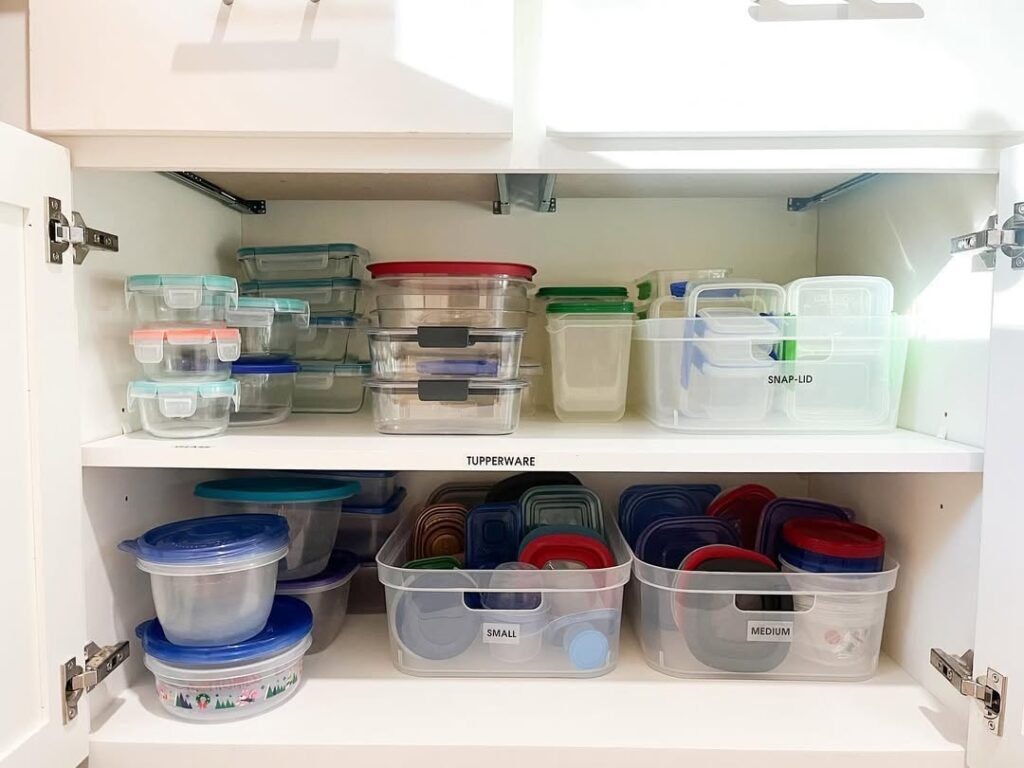 Tupperware Organization Ideas