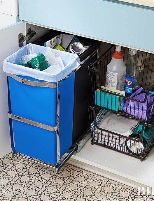 Under Kitchen Sink Organization Ideas