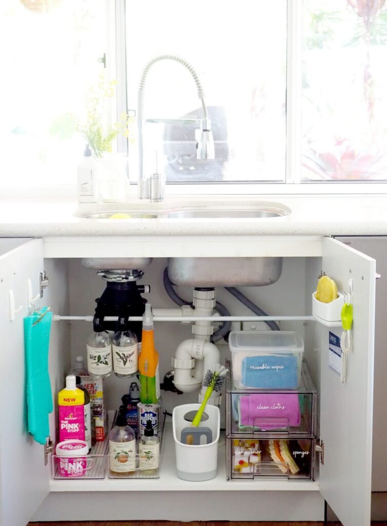Under Kitchen Sink Organization Ideas