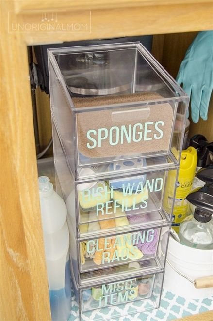 Under Kitchen Sink Organization Ideas