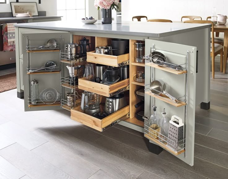 Kitchen Island Storage Ideas