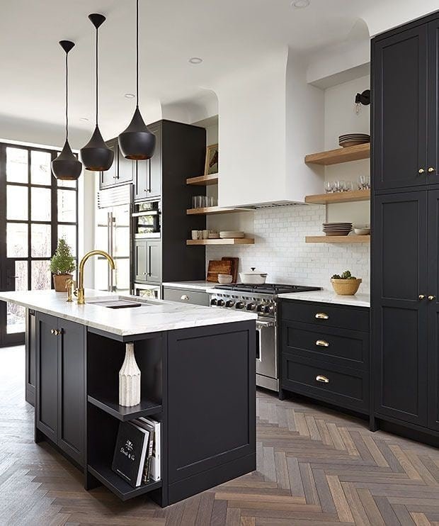 Modern Black and White Kitchen Ideas 1
