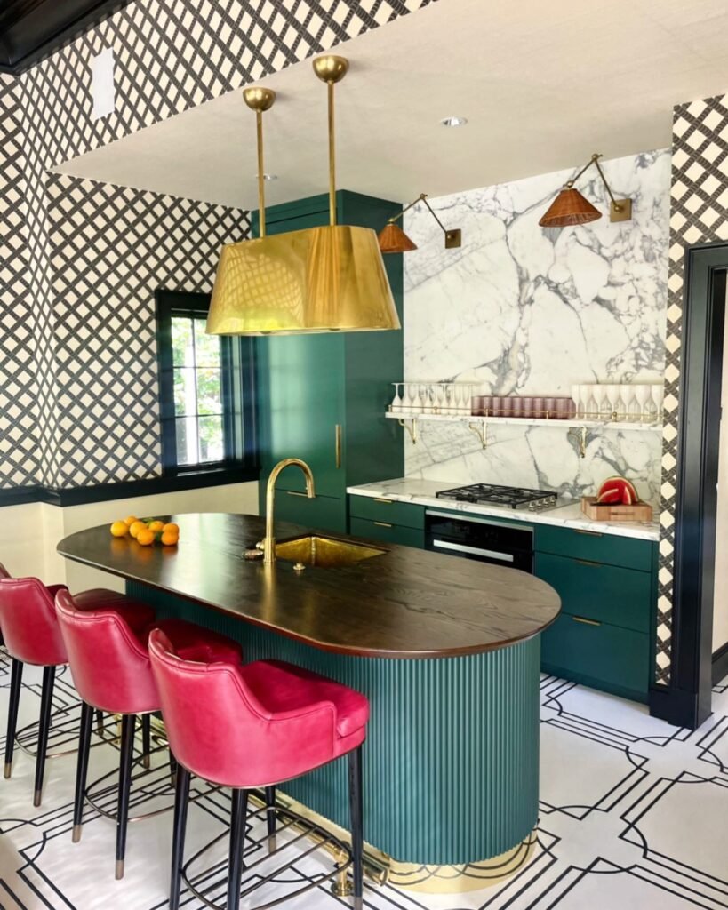 Playful Colorful Eclectic Kitchen Ideas 1