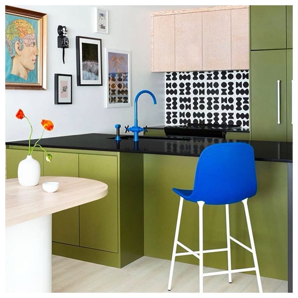 Playful Colorful Eclectic Kitchen Ideas 10