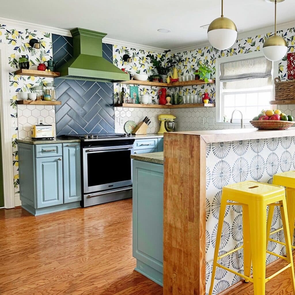 Playful Colorful Eclectic Kitchen Ideas 4