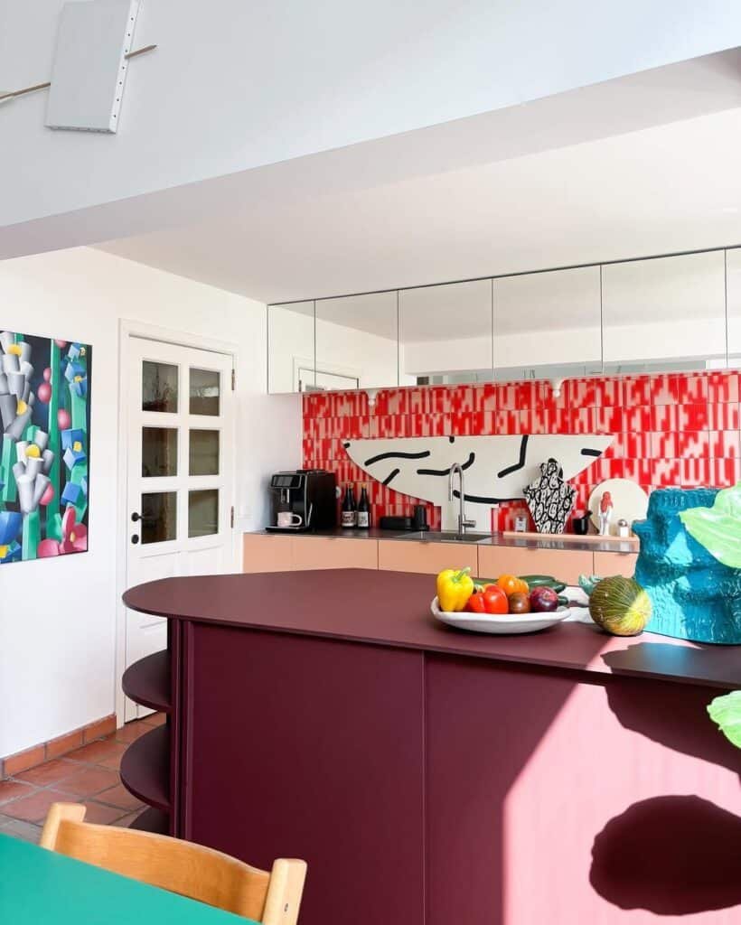 Playful Colorful Eclectic Kitchen Ideas 6