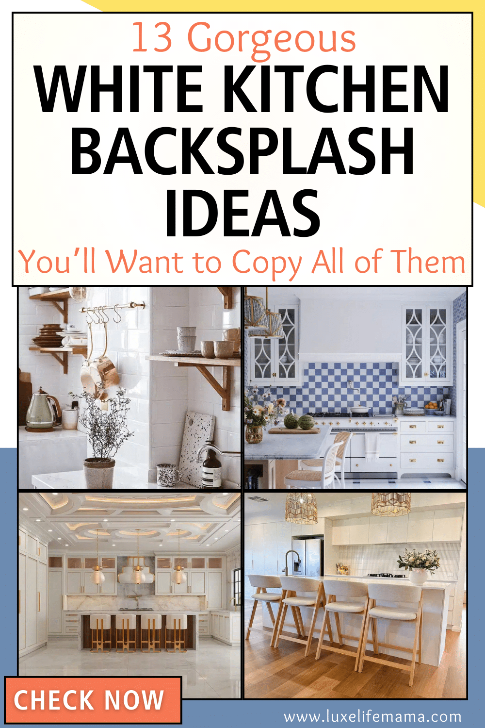 13 White Kitchen Backsplash Ideas So Gorgeous You’ll Want to Copy All ...