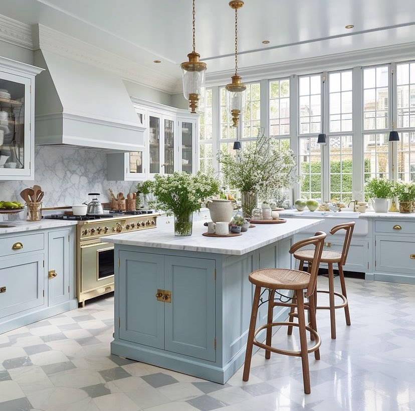 15+ Timeless Blue French Country Kitchen Ideas with European Charm