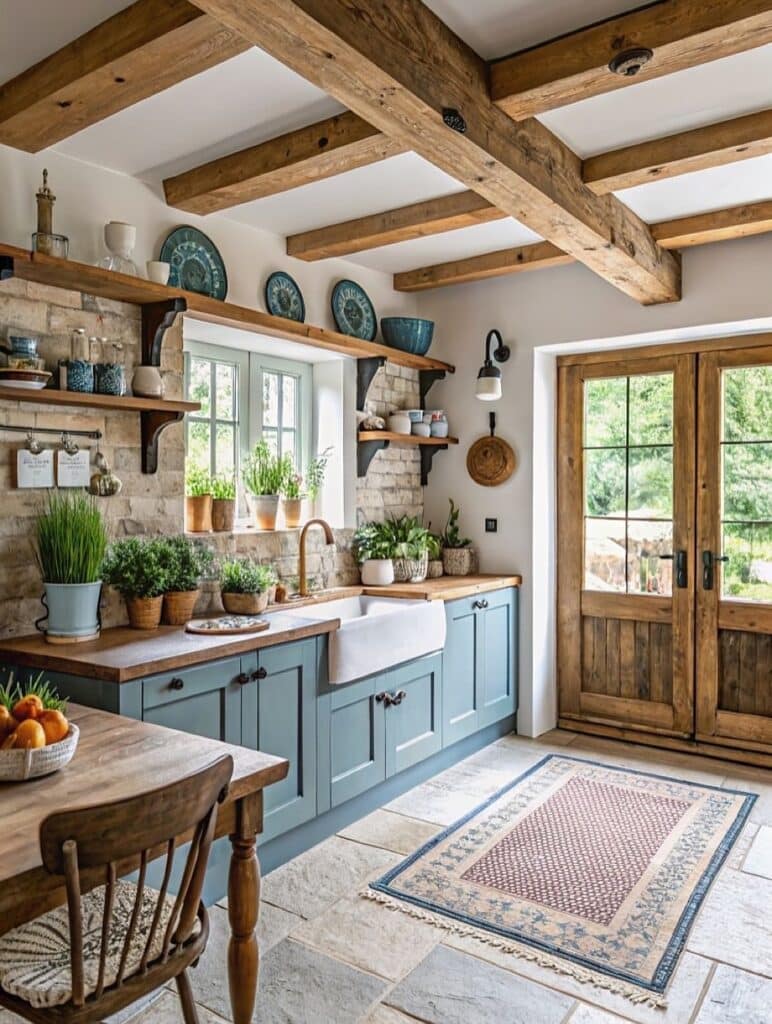 15+ Timeless Blue French Country Kitchen Ideas with European Charm