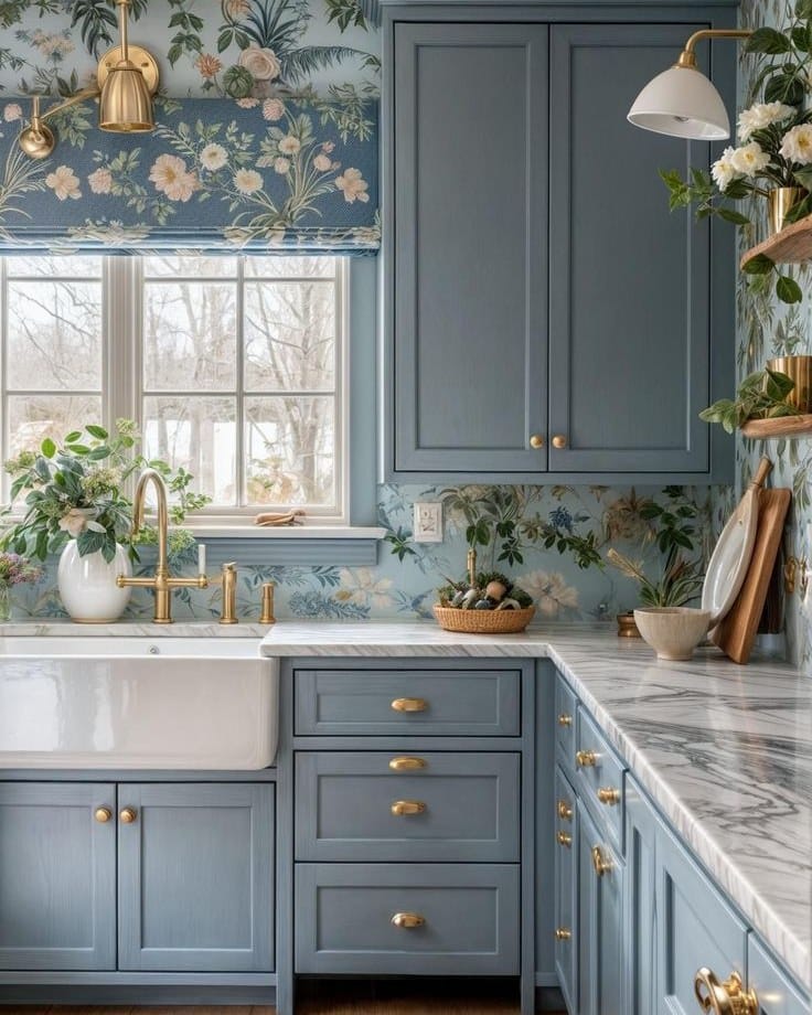 15+ Timeless Blue French Country Kitchen Ideas with European Charm